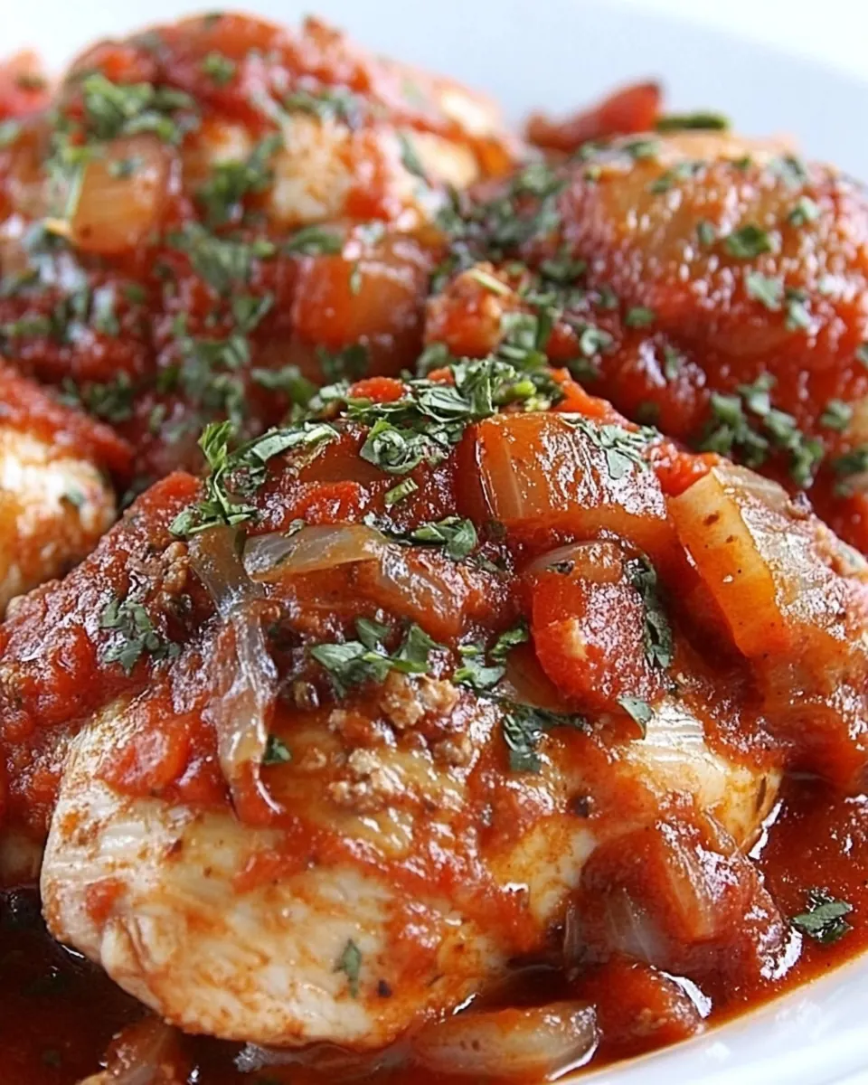 Crock Pot Chicken Cacciatore