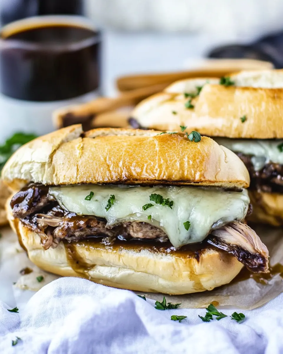 Crock Pot French Dip Sandwiches