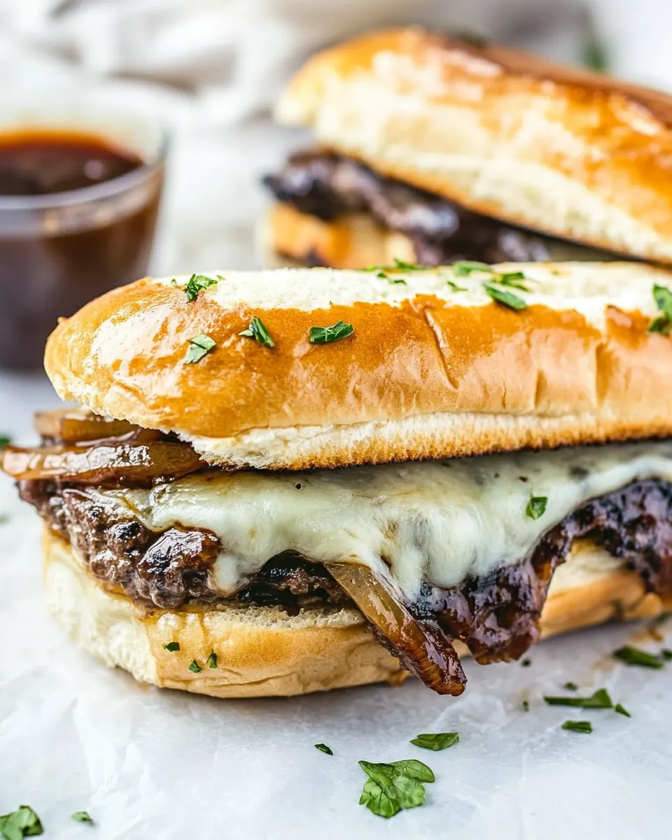 Crock Pot French Dip Sandwiches