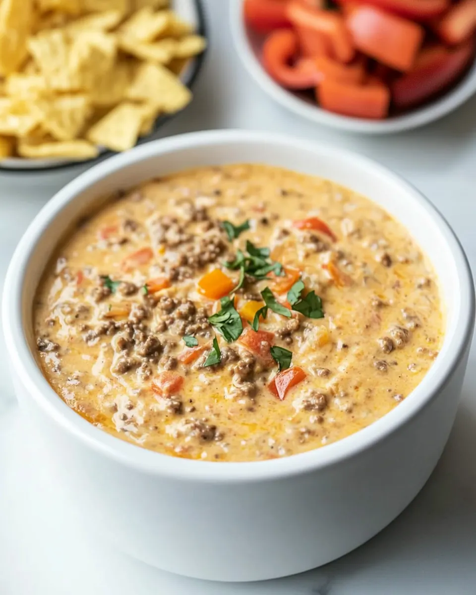 Crock Pot Hamburger Dip