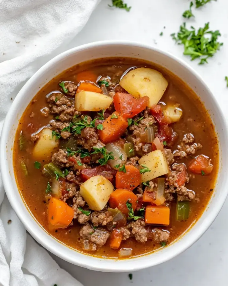 Crock Pot Hamburger Soup