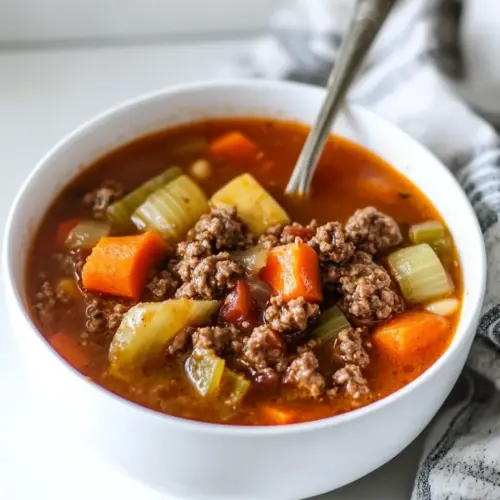 Crock Pot Hamburger Soup