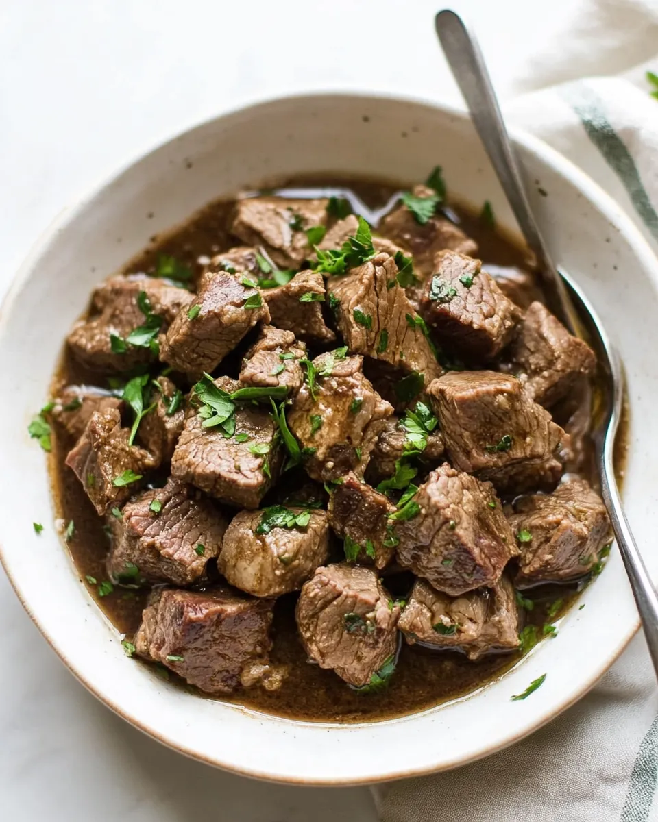Crock Pot Steak Bites