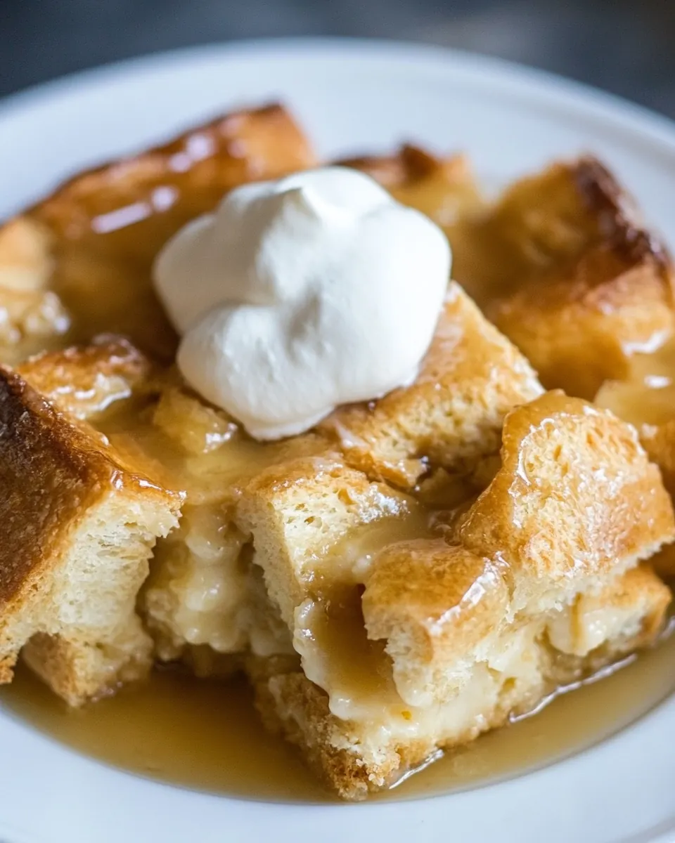 Crock Pot Tres Leches Bread Pudding