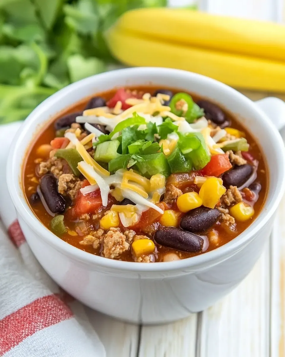 Crock Pot Turkey Chili