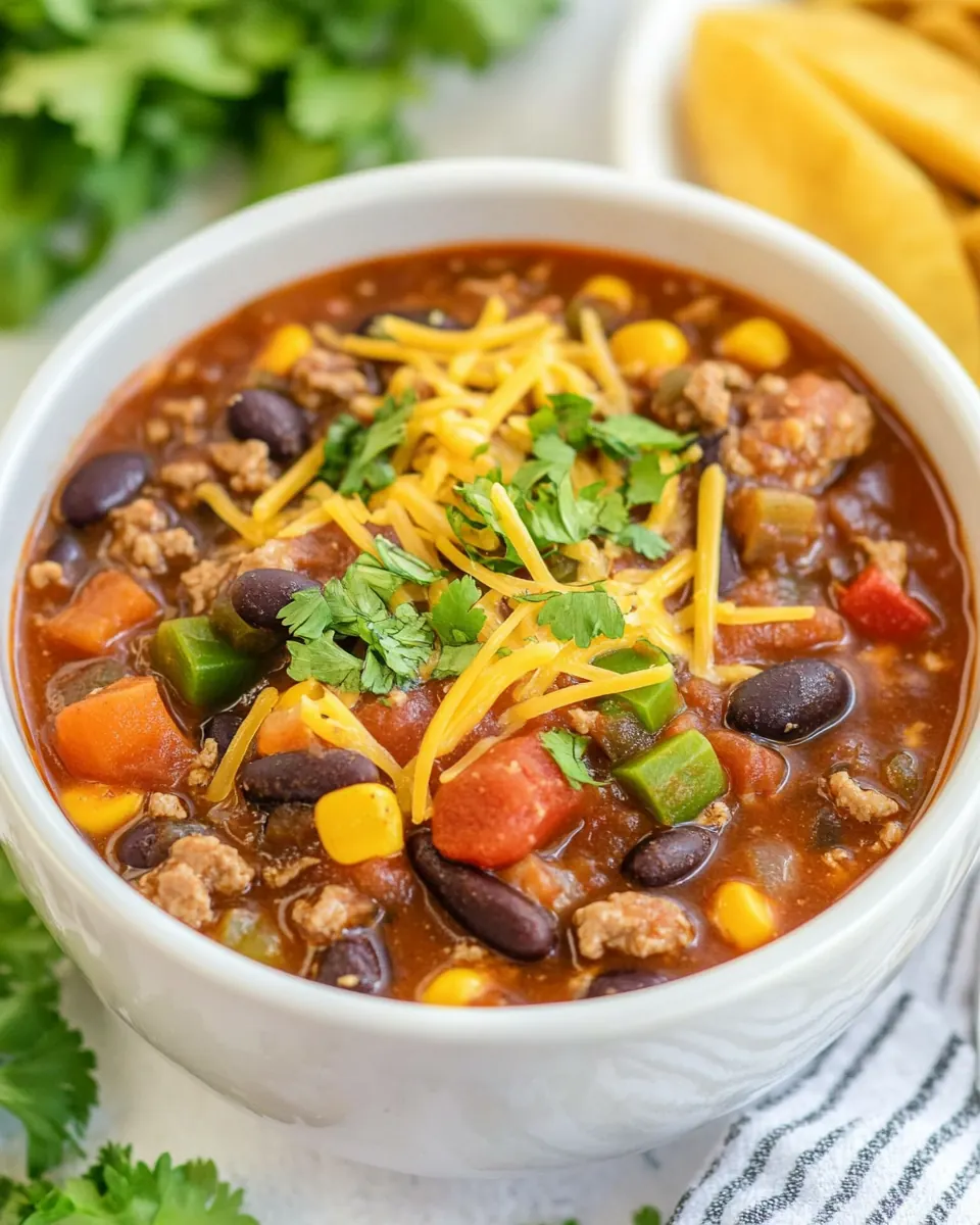 Crock Pot Turkey Chili