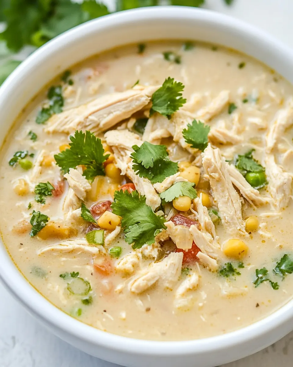 Crock Pot White Chicken Chili
