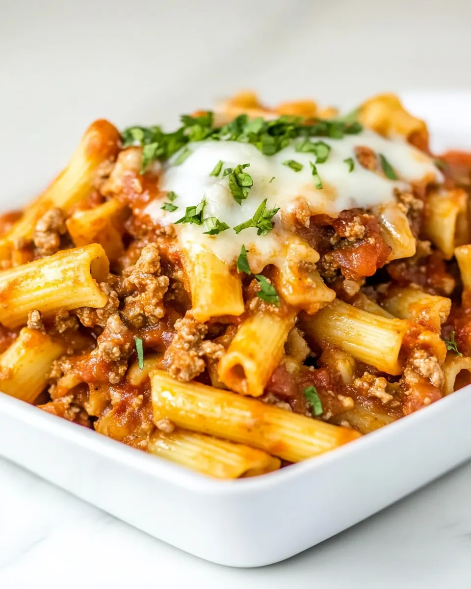 Crockpot Baked Ziti