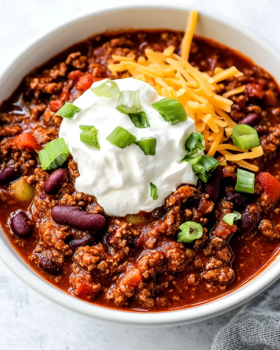 Crockpot Beef Chili