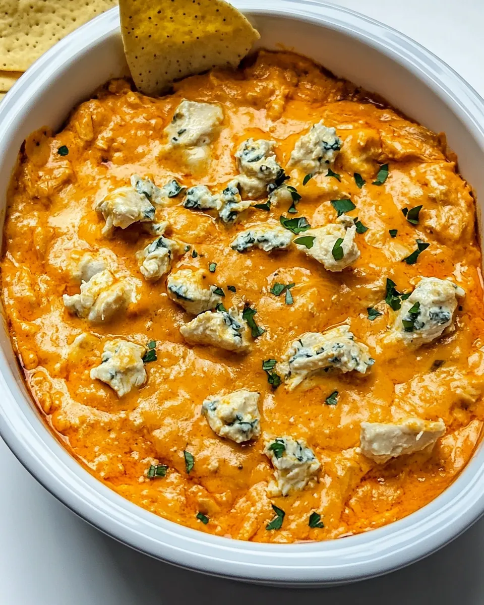 Crockpot Buffalo Chicken Dip