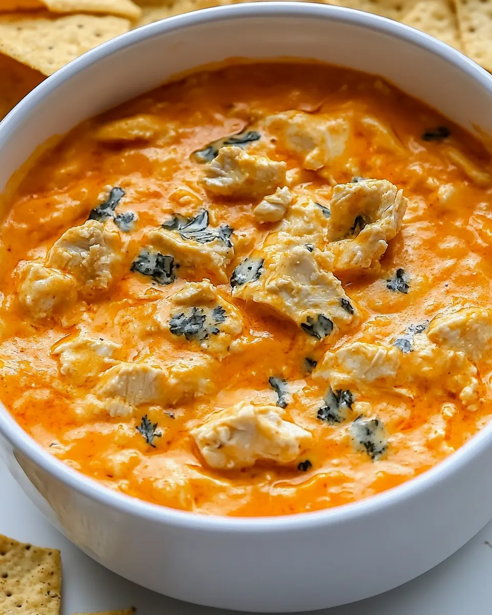 Crockpot Buffalo Chicken Dip