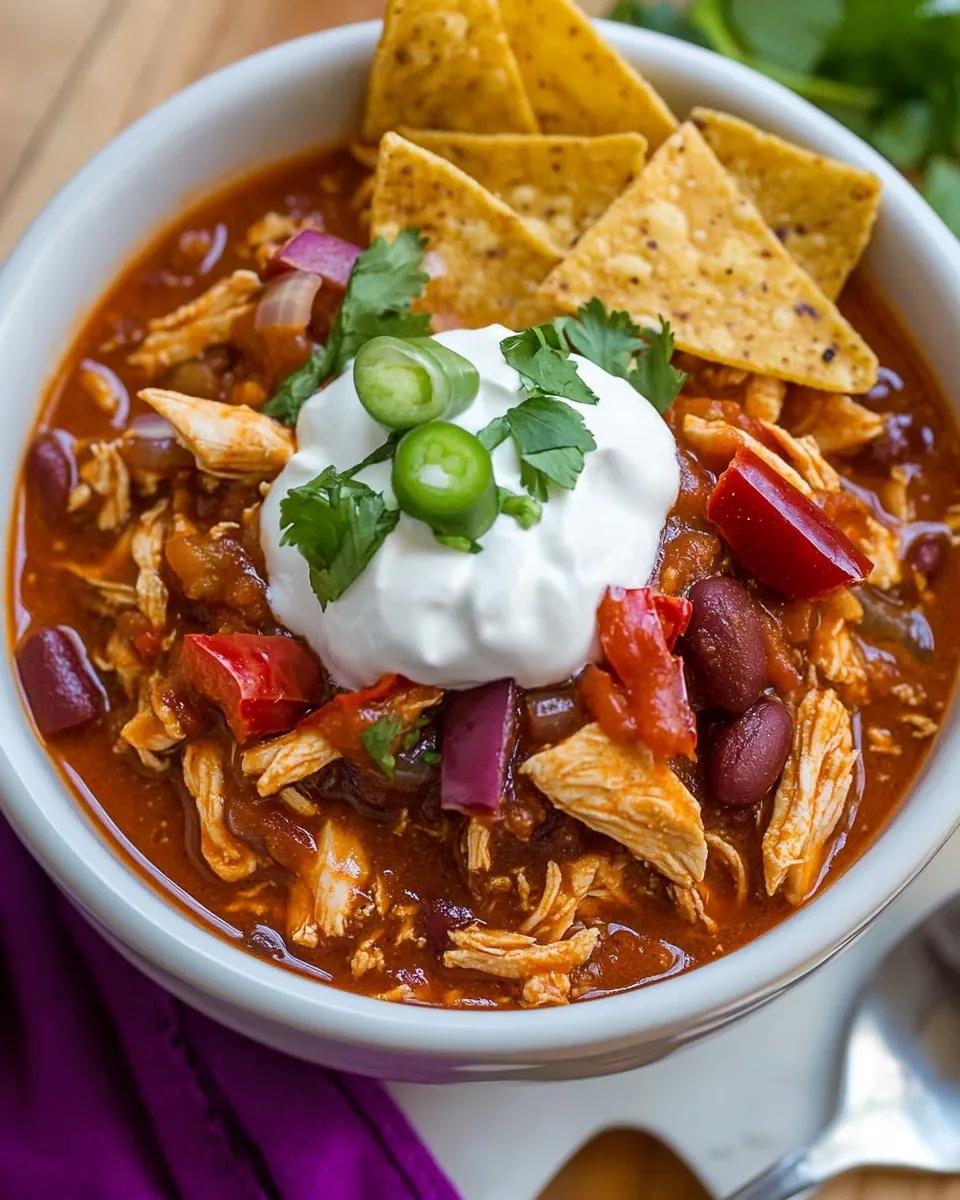 Crockpot Chicken Chili