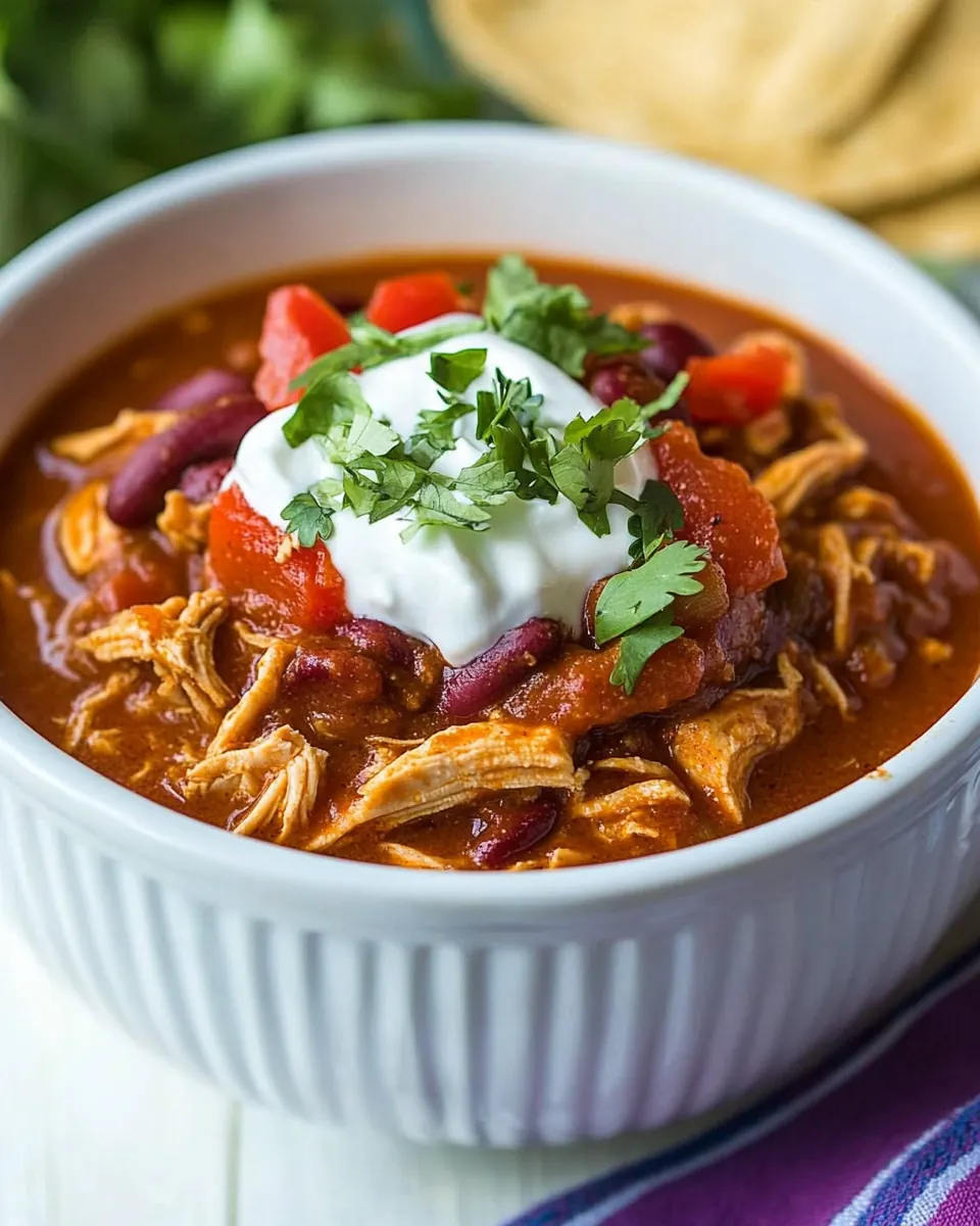 Crockpot Chicken Chili