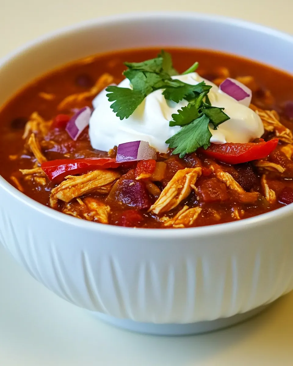 Crockpot Chicken Chili