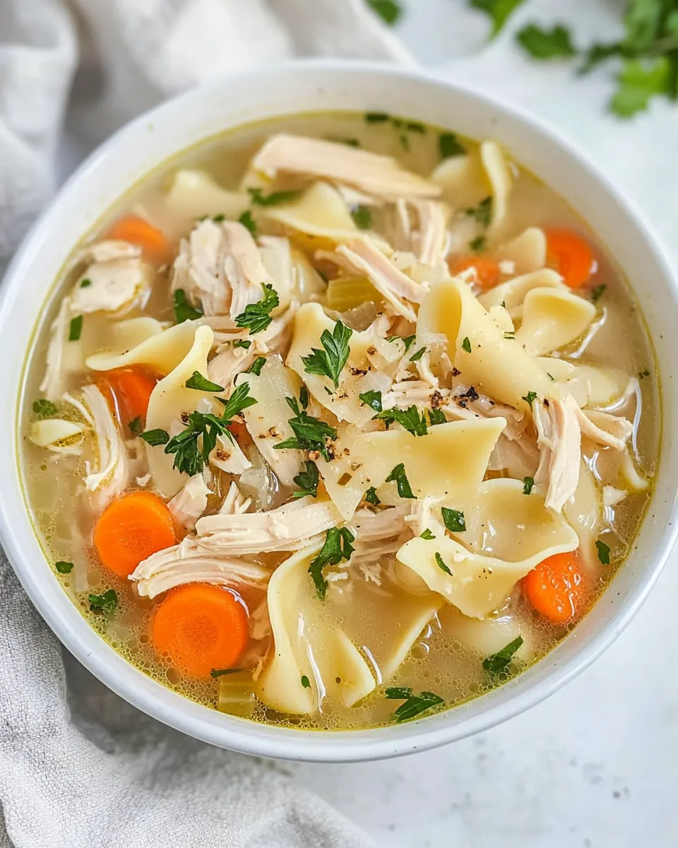Crockpot Chicken Noodle Soup