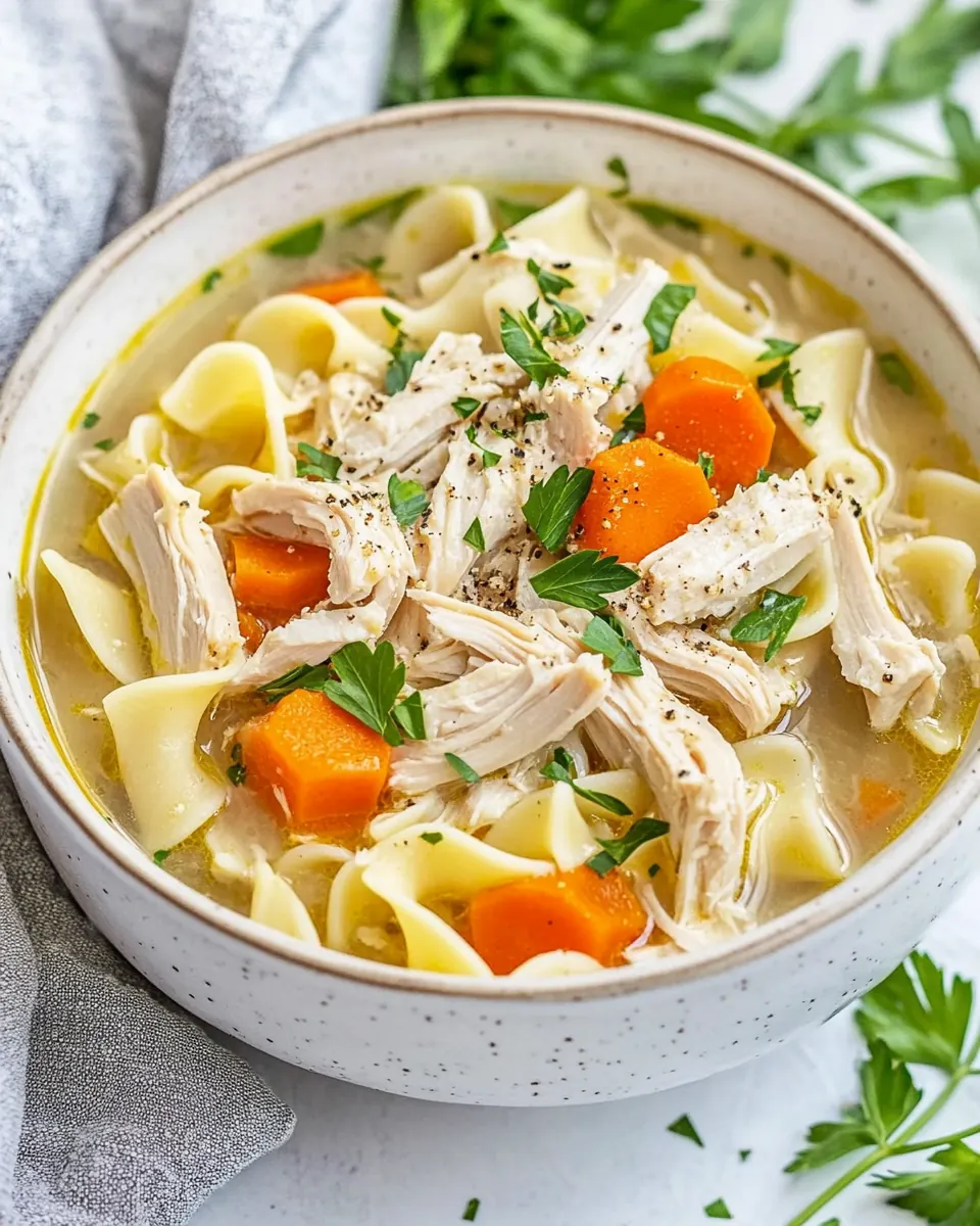 Crockpot Chicken Noodle Soup