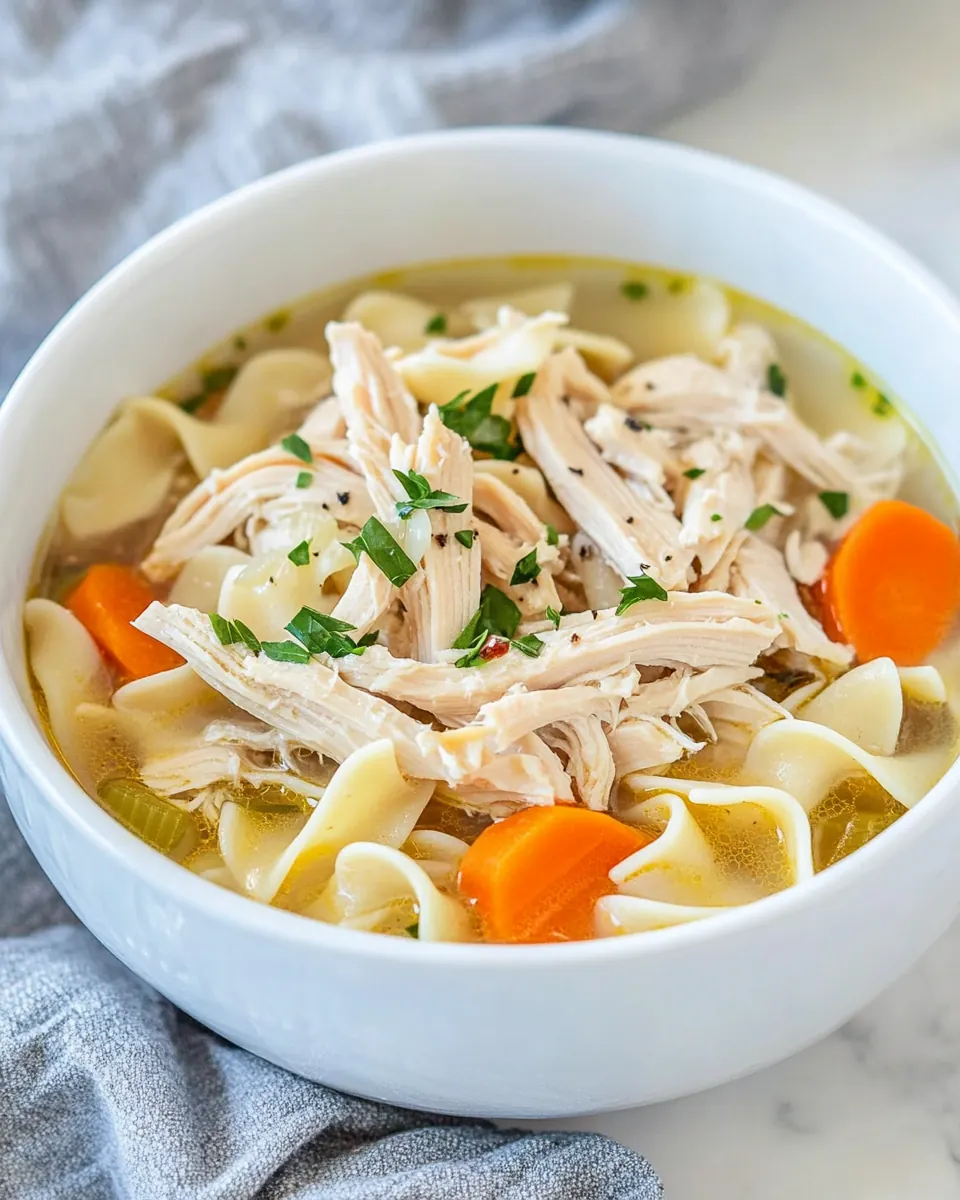 Crockpot Chicken Noodle Soup
