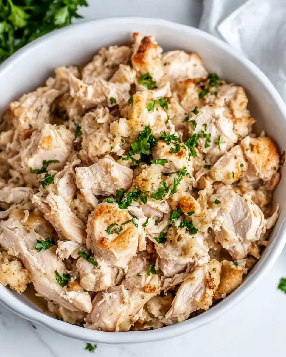 Crockpot Chicken and Stuffing
