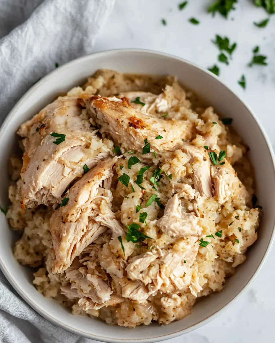 Crockpot Chicken and Stuffing
