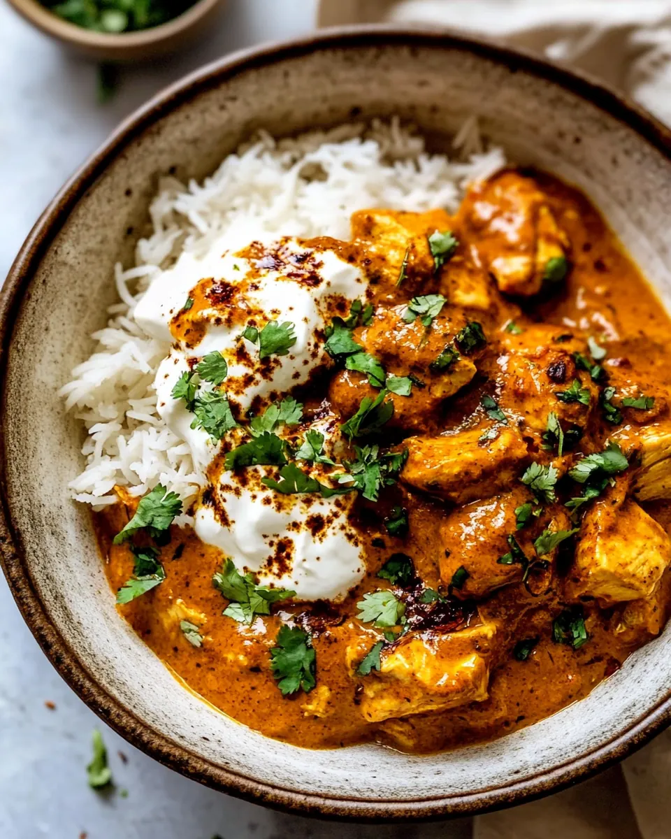 Crockpot Creamy Coconut Chicken Tikka Masala