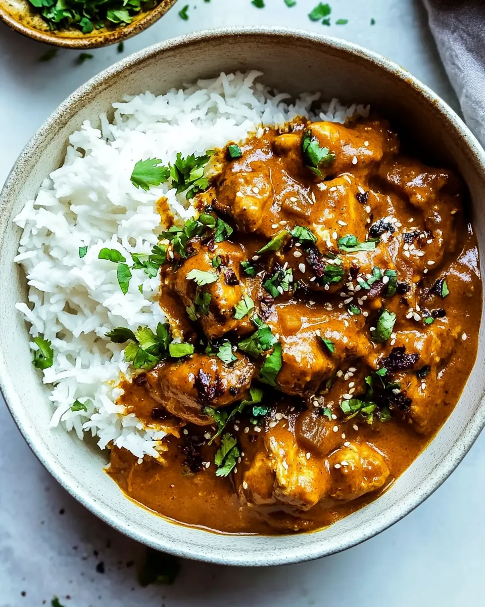Crockpot Creamy Coconut Chicken Tikka Masala