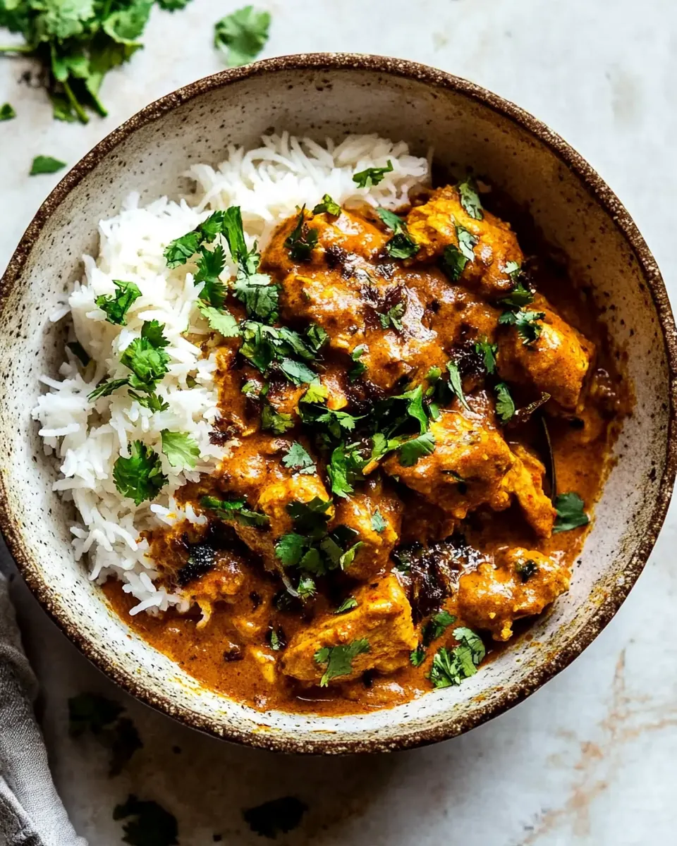Crockpot Creamy Coconut Chicken Tikka Masala