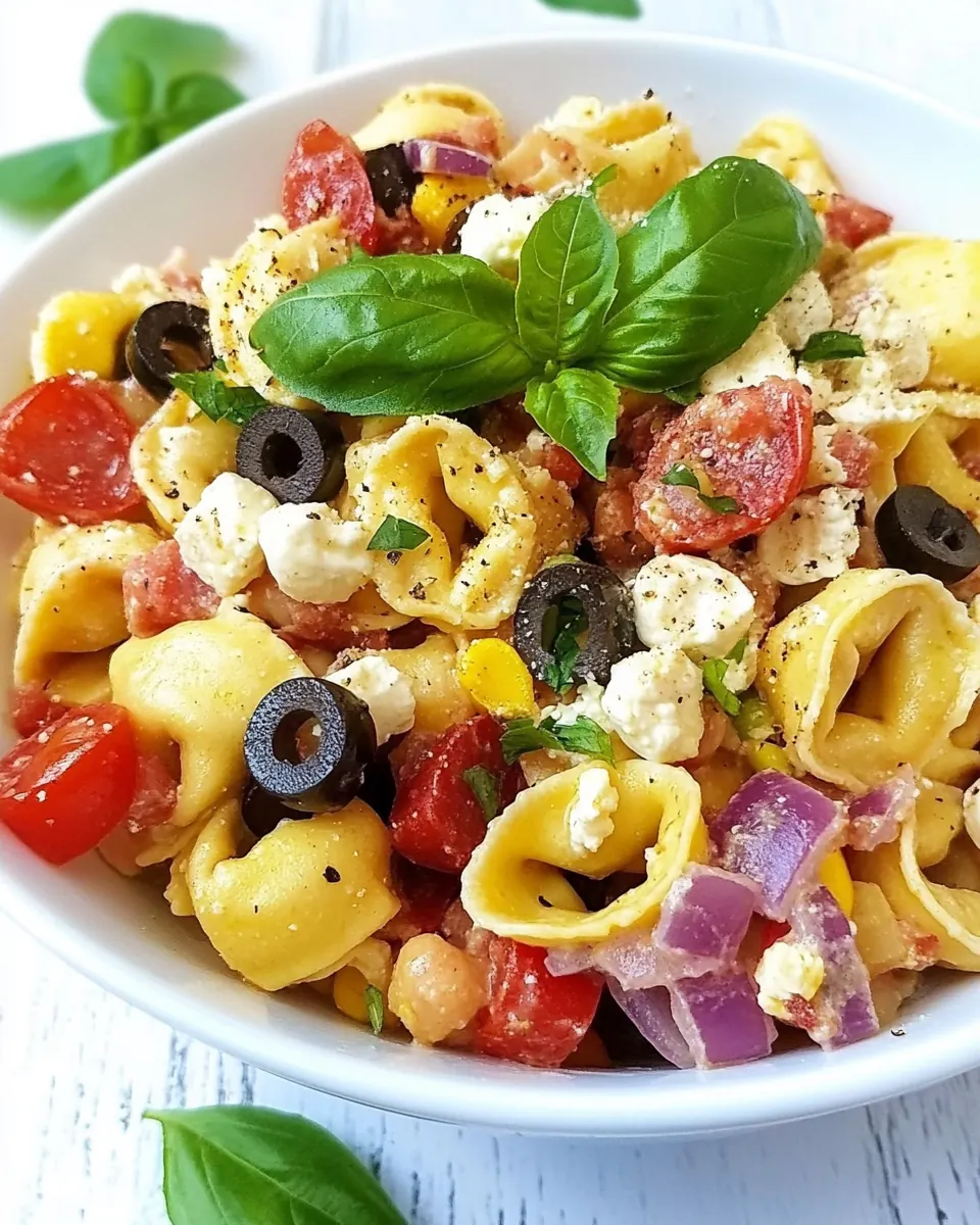 Crockpot Mediterranean Tortellini