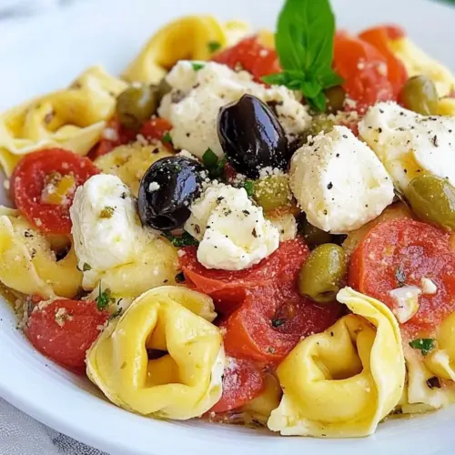 Crockpot Mediterranean Tortellini