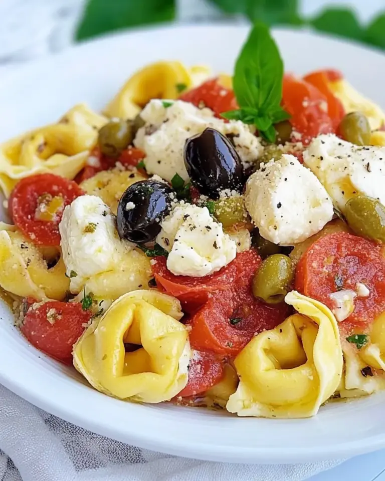 Crockpot Mediterranean Tortellini