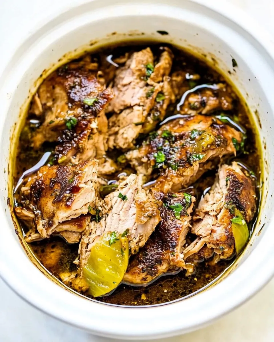 Crockpot Mississippi Chicken