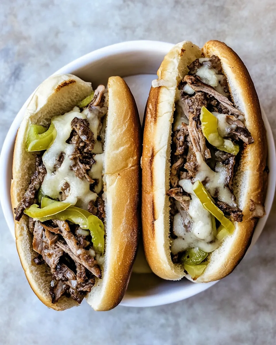 Crockpot Philly Cheesesteaks