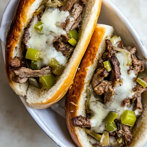 Crockpot Philly Cheesesteaks