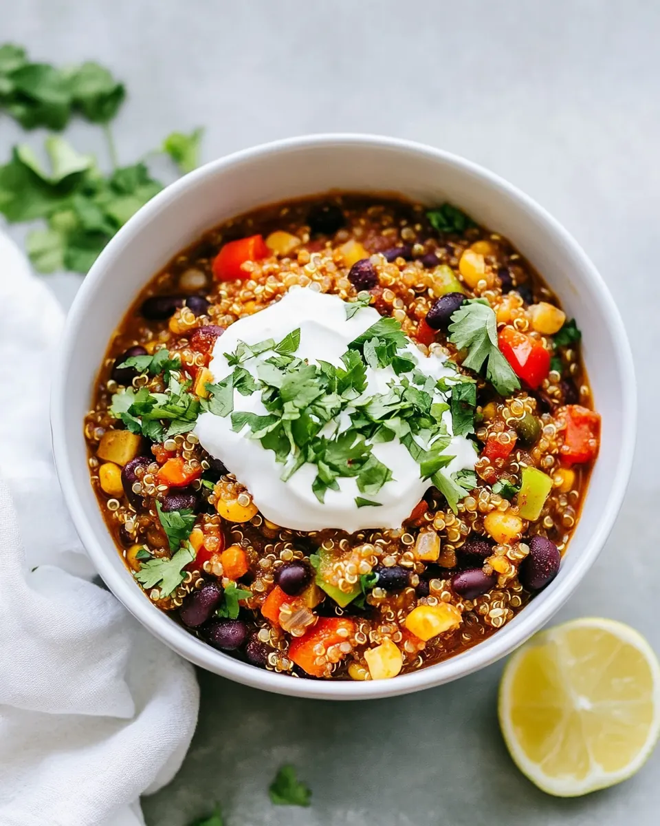 Crockpot Quinoa Chili