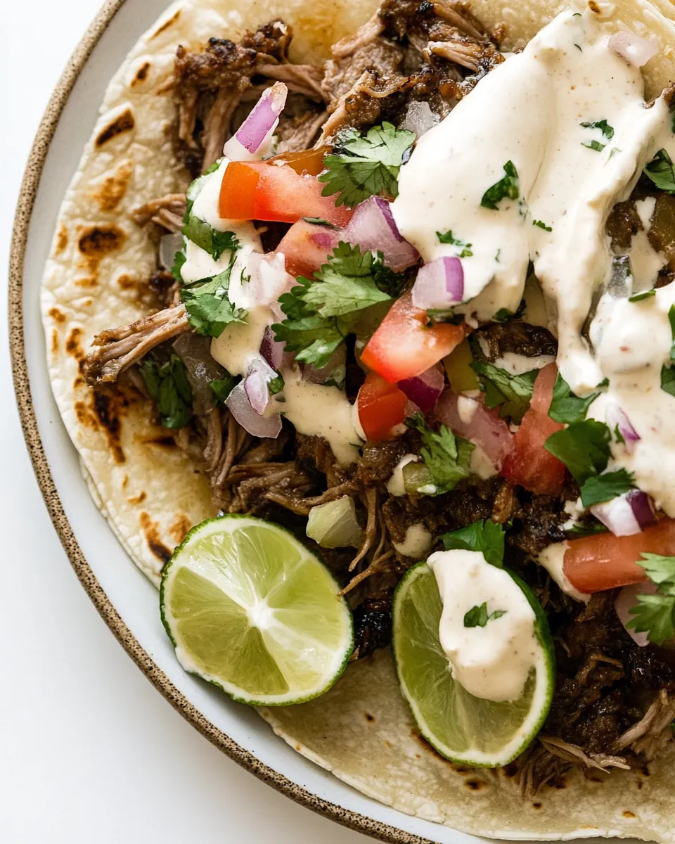 Crockpot Shredded Beef Tacos