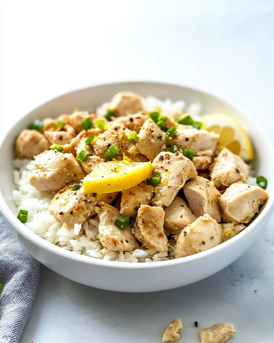 Crockpot Skinny Lemon Chicken