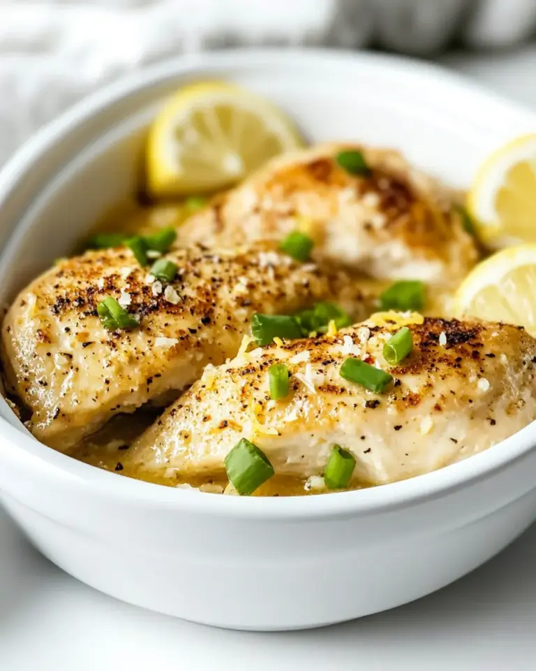 Crockpot Skinny Lemon Chicken