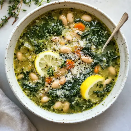 Crockpot Tuscan White Bean and Lemon Soup