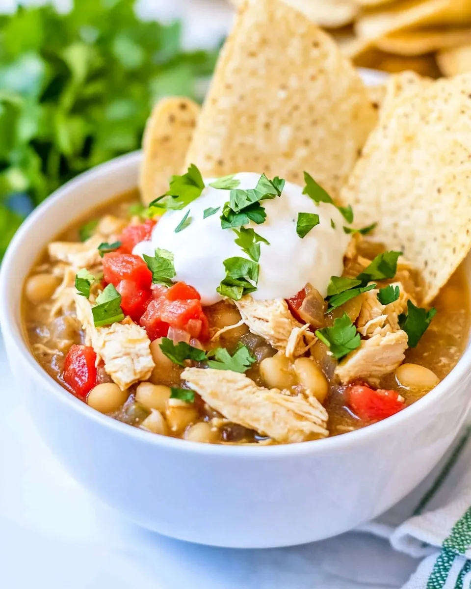 Crockpot White Chicken Chili