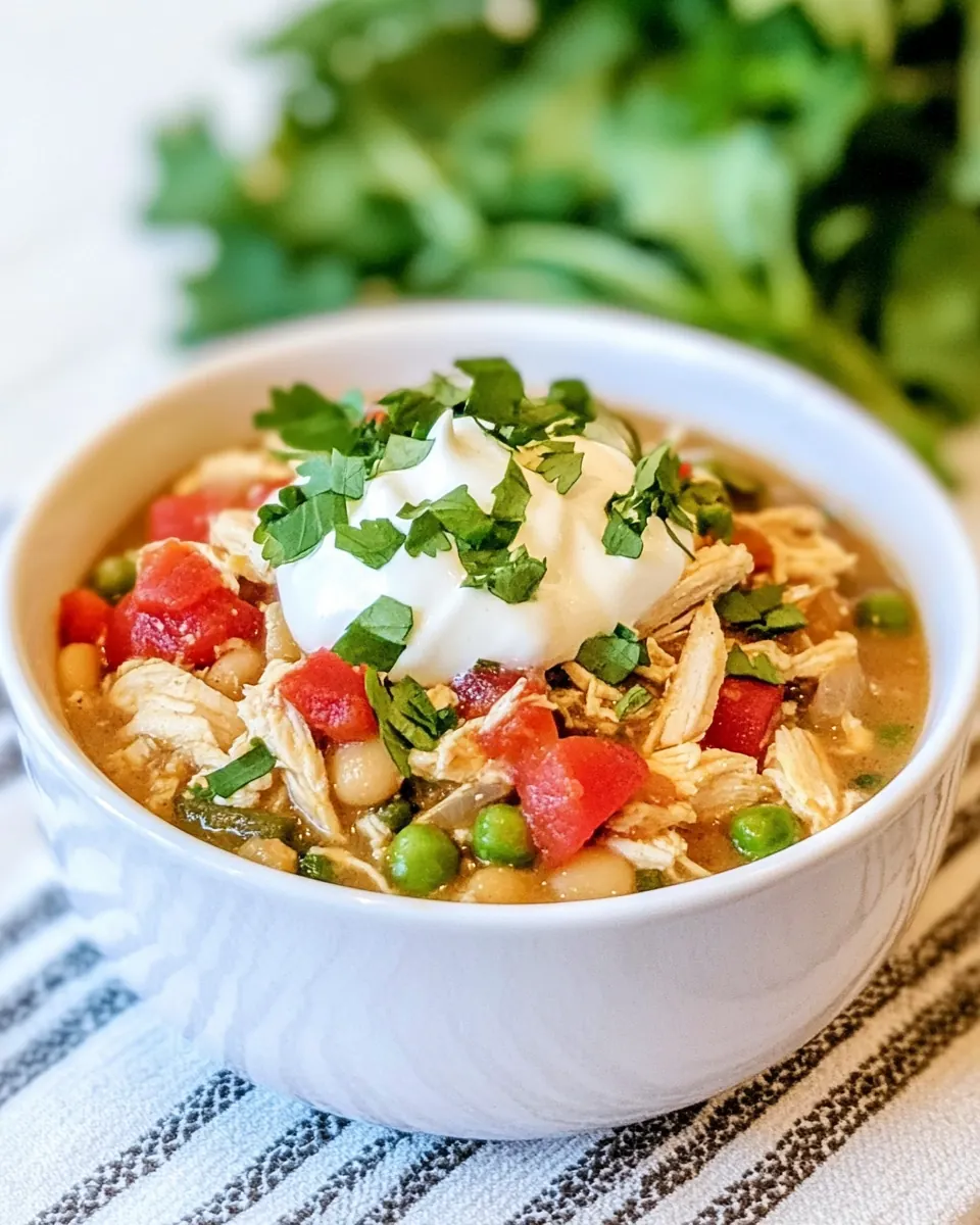 Crockpot White Chicken Chili