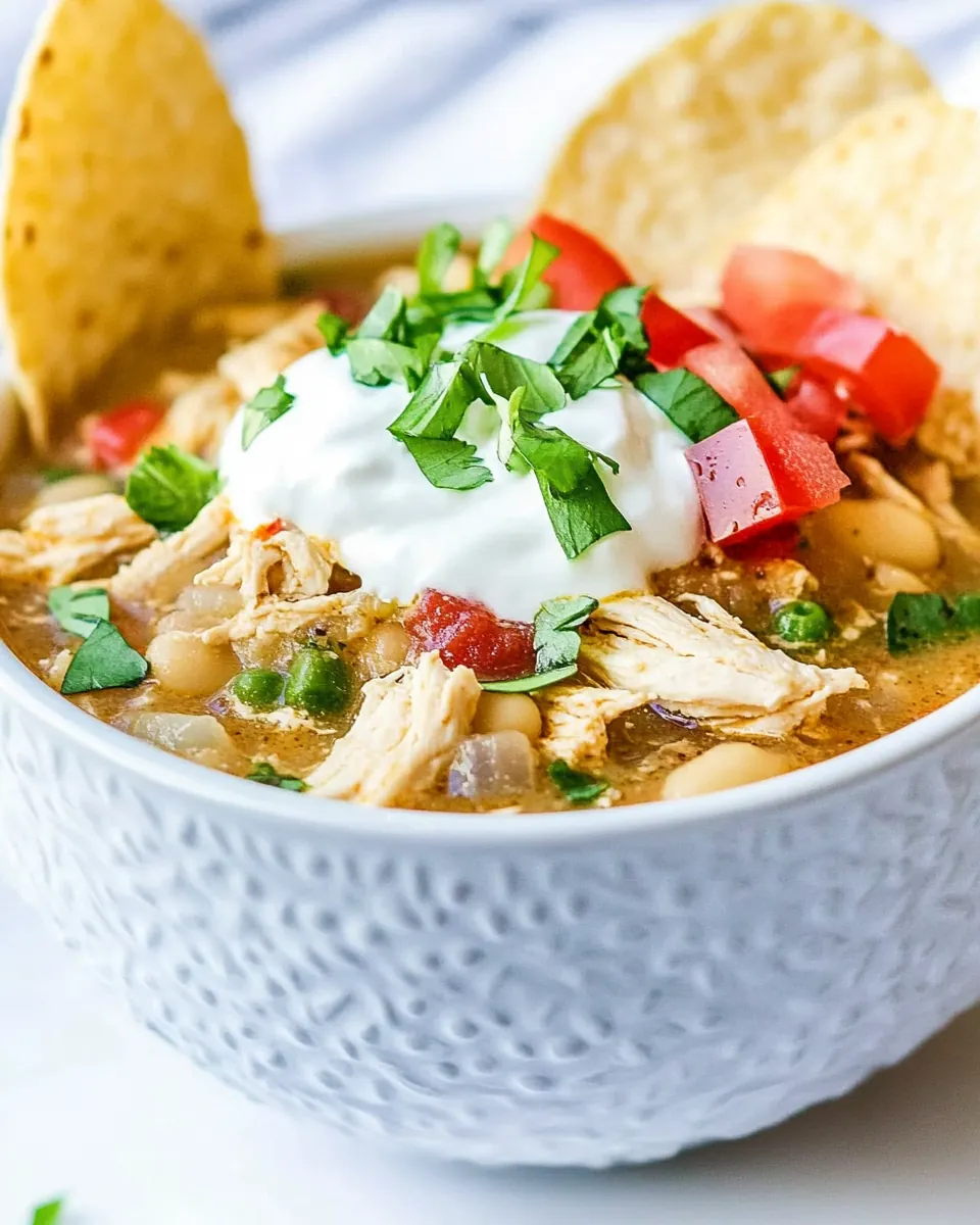Crockpot White Chicken Chili