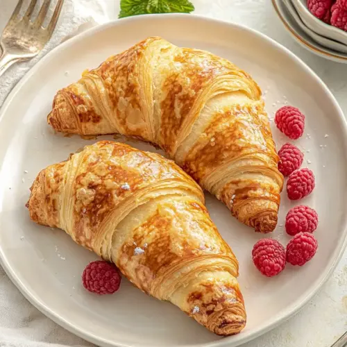 Croissant French Toast with Raspberries