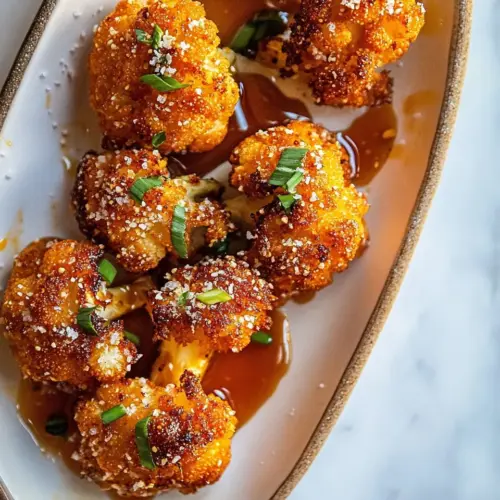 Crunchy Baked Hot Honey Cauliflower