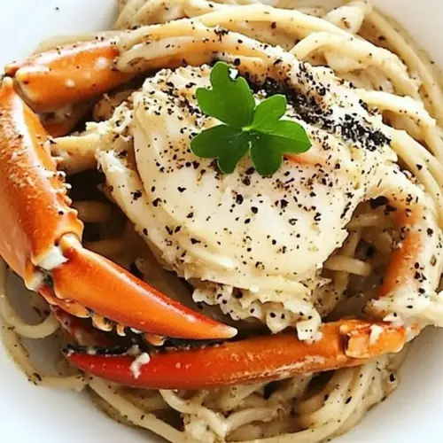 Crustacean Garlic Noodles and Roasted Crab