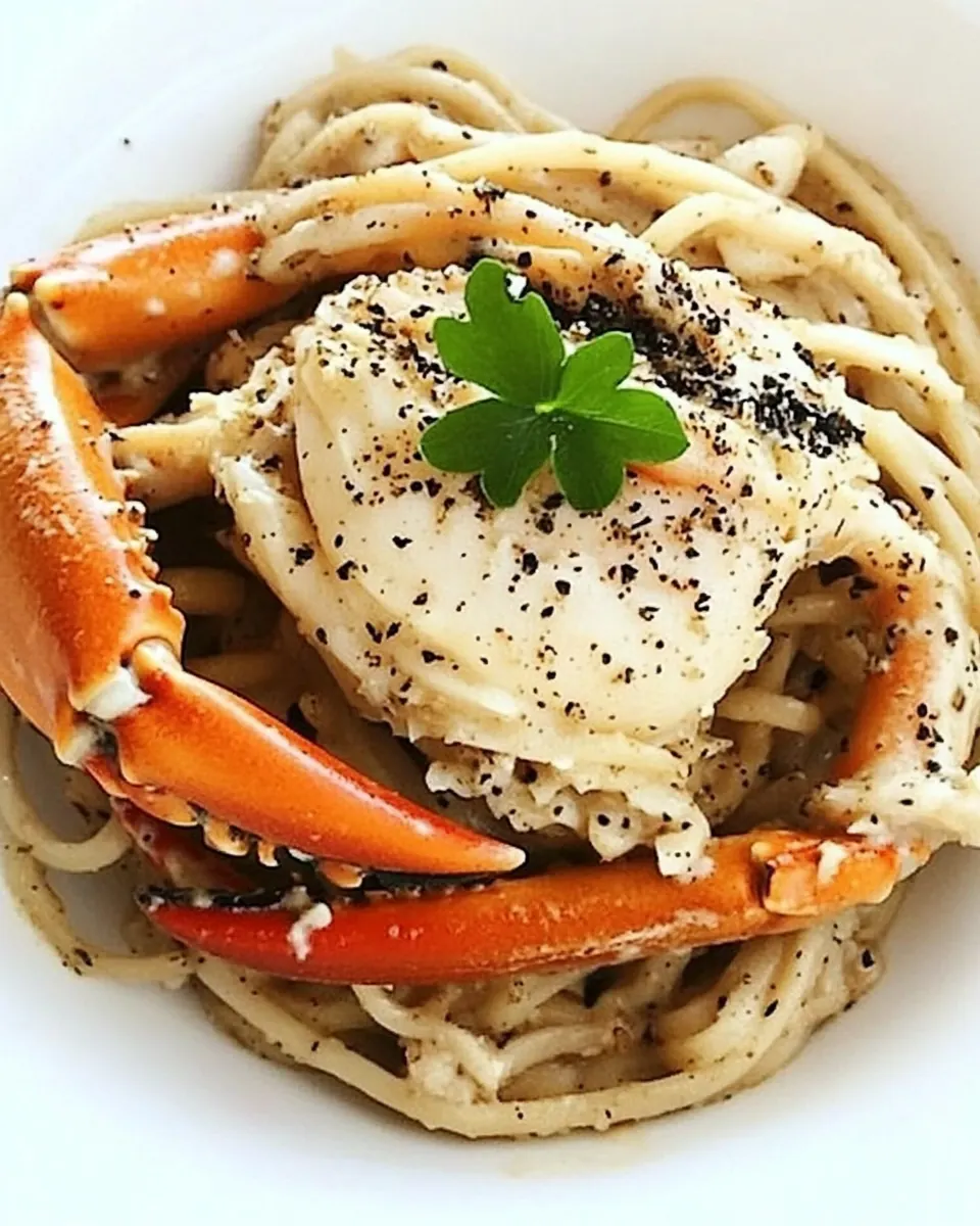 Crustacean Garlic Noodles and Roasted Crab