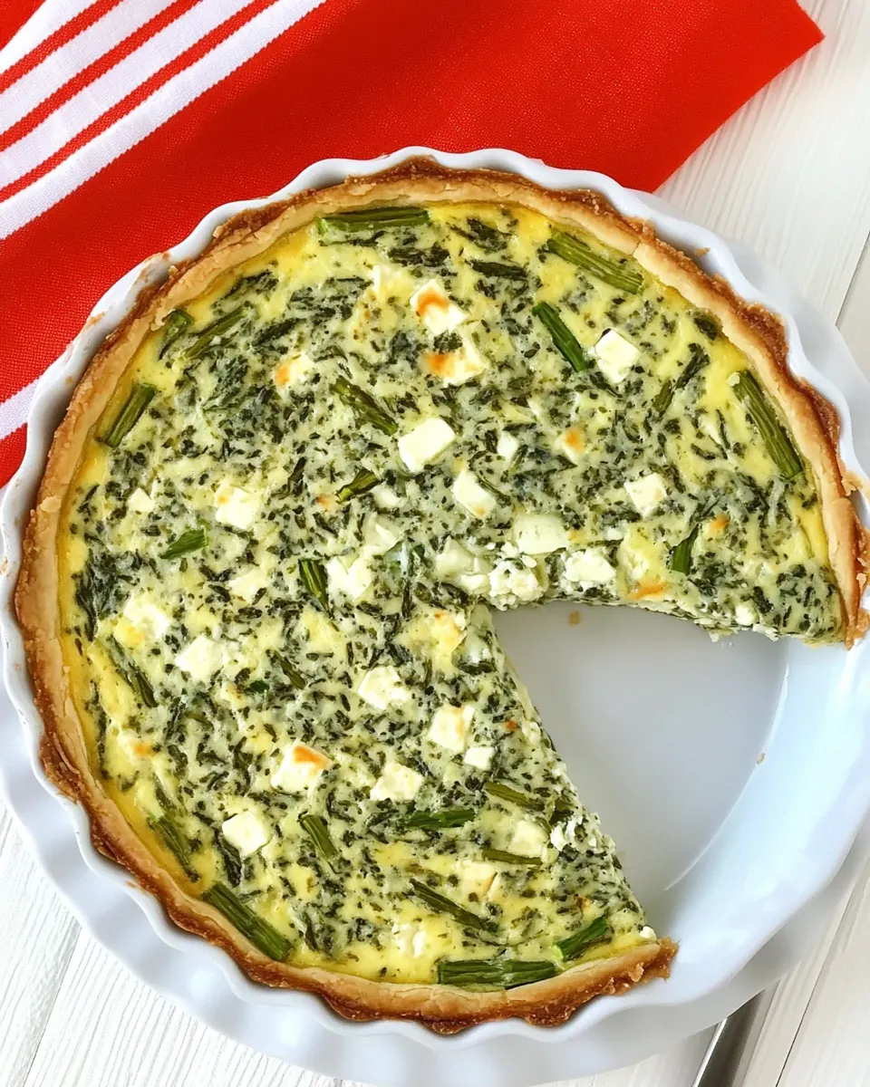 Crustless Quiche with Feta and Asparagus