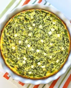 Crustless Quiche with Feta and Asparagus