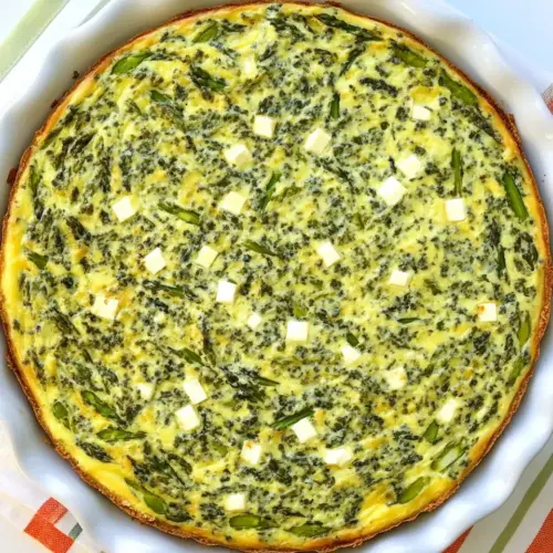 Crustless Quiche with Feta and Asparagus