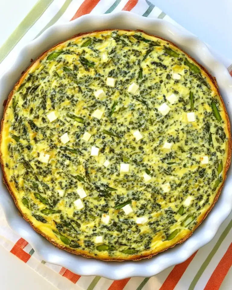 Crustless Quiche with Feta and Asparagus
