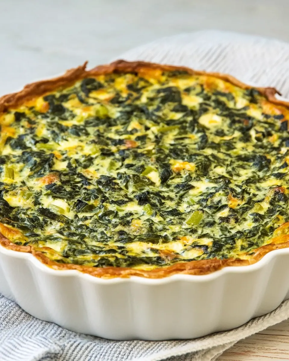 Crustless Spinach Quiche