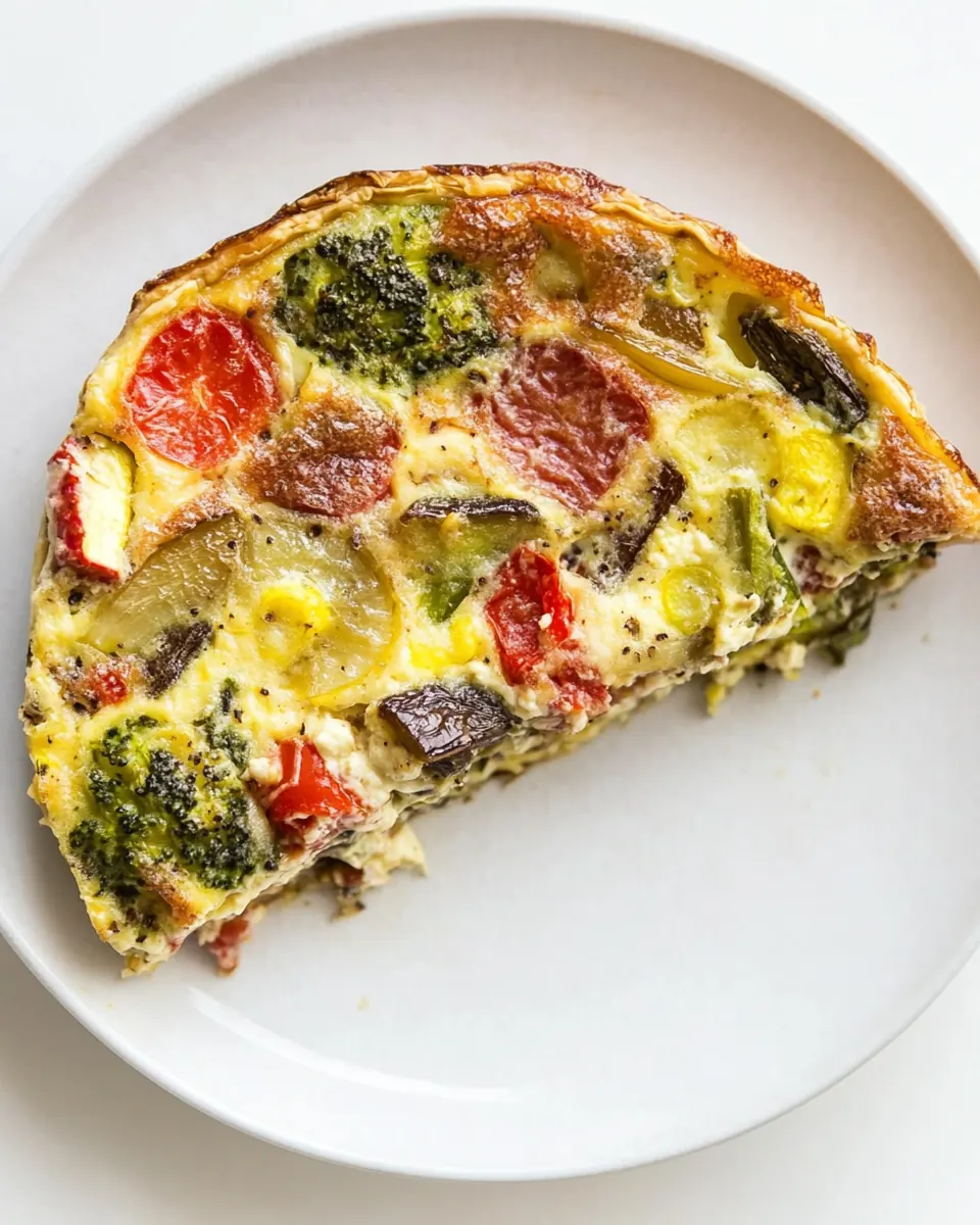 Crustless Vegetable Quiche
